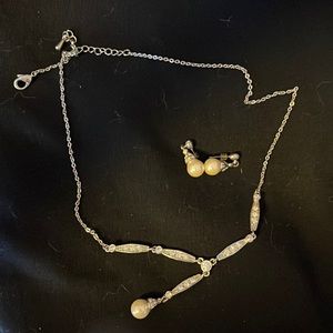 FREE Pearl Necklace And Earrings